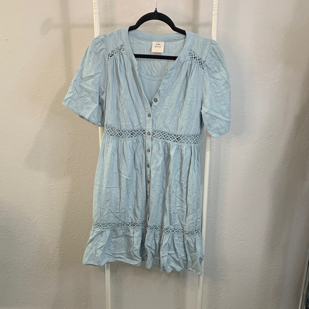 Knox Rose Light Blue Mini‎ Dress